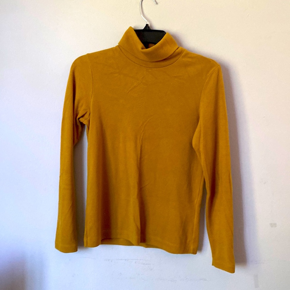 Yellow high neck sweater